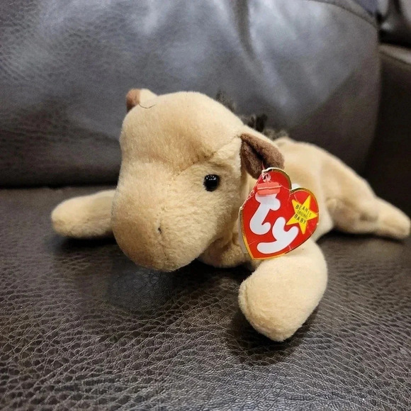 TY Beanie Baby - DERBY the Horse (with star) (8 inch) September 16, 1995 - Picture 2 of 9